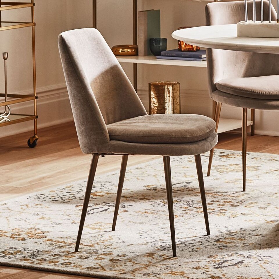 Finley Low-Back Upholstered Dining Chair | west elm United Kingdom